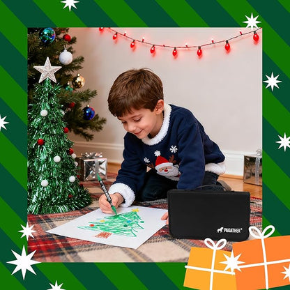 48 Colors Acrylic Paint Markers, Dual Tip with Fine Tip and Brush Tip Pens for Stone, Wood, Calligraphy, Canvas, Ceramic, Metal, Glass, Rock Painting, DIY Crafts Art Supplies Kit