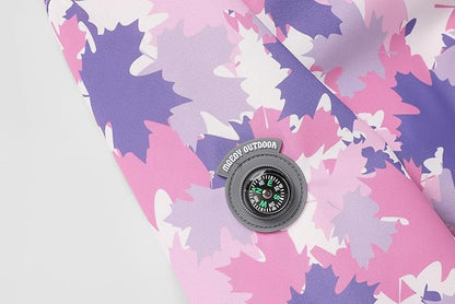 MGEOY Boys Girls Rain Jackets Lightweight Waterproof Hooded Raincoats Windbreakers for Kids 4-14Y