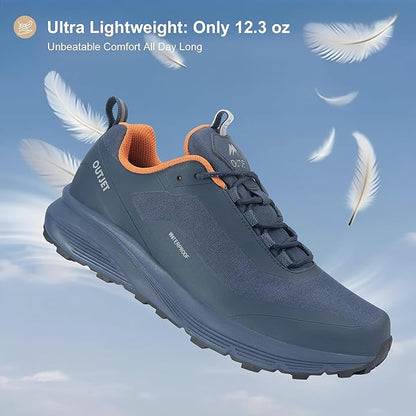 Waterproof Hiking Shoes for Men Lightweight & Breathable Walking Sneaker for All-Terrain Outdoor