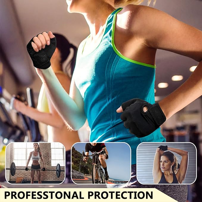 ZEROFIRE Workout Gloves for Women Men - Weight Lifting Gloves with Full Palm Protection & Extra Grip for Women Gym, Weightlifting, Weight Lift, Rowing, Exercise, Sport, Cycling