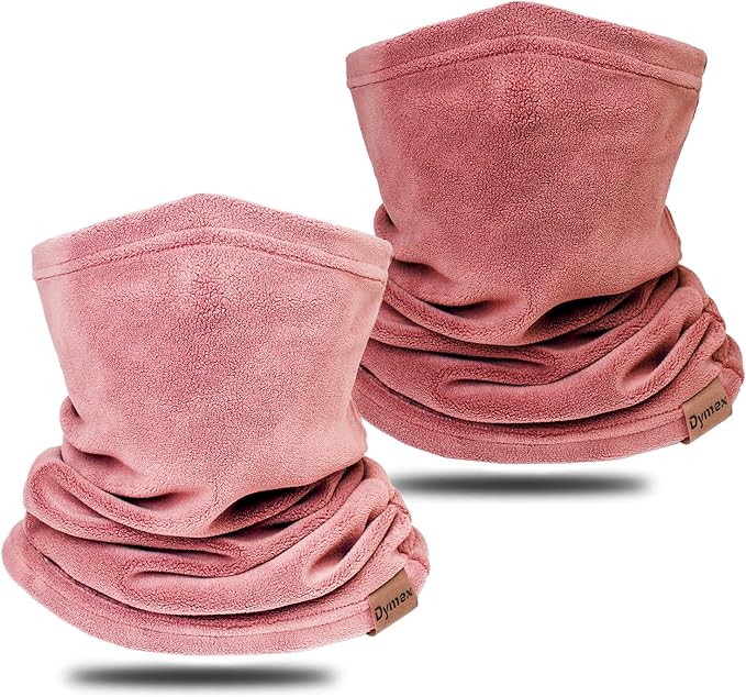 Neck Warmer Winter Neck Gaiter Face Mask Balaclavas for Women Men, Soft Fleece Face Cover Mask for Skiing Motorcycle-2 Pack