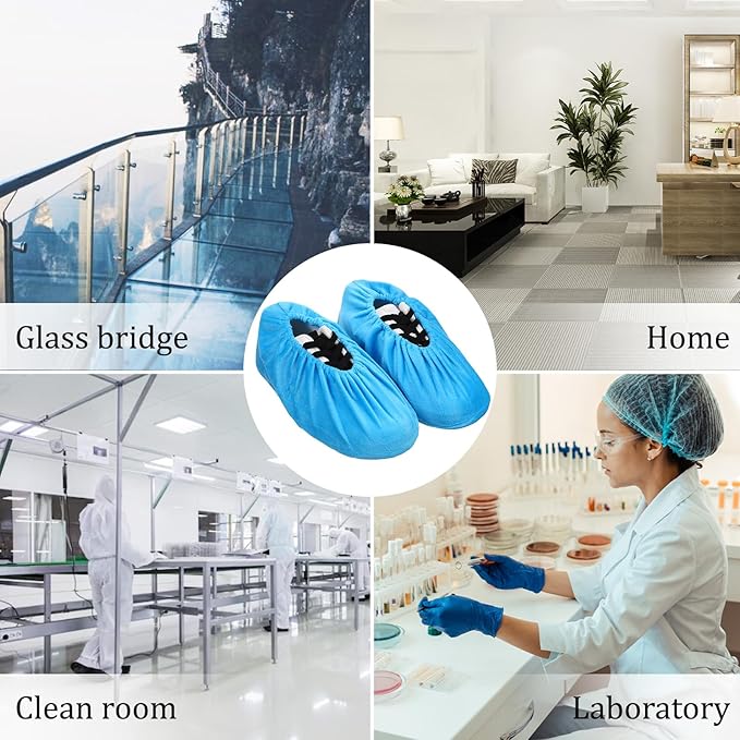 11 Pairs Reusable Non-Slip Shoe Covers, Washable Thickened Boot Shoe Covers Soft Shoes Protectors for Indoor Use Household Office Home Laboratory (Multicolor)