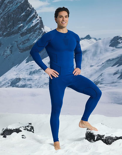 Pioneer Camp Thermal Underwear for Men Long Johns Quick Drying Top and Bottom Set Warm Base Layer Mens Cold Weather Skiing