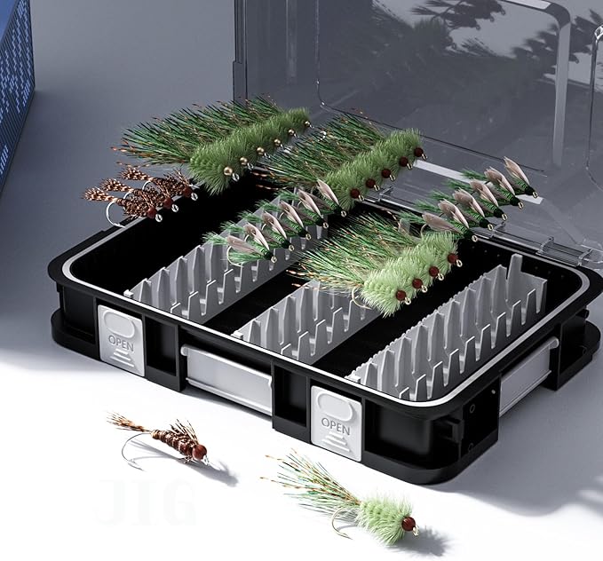 Multifunctional – Organize Lures Easy Storage for VIB, Minnow, Pencil Lures, DIY Modular System for Ultimate Customization The Best Gift for Any Angler! (2300-6 JIG Storage 30pcs)