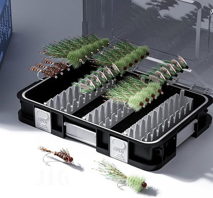 Multifunctional – Organize Lures Easy Storage for VIB, Minnow, Pencil Lures, DIY Modular System for Ultimate Customization The Best Gift for Any Angler! (2300-6 JIG Storage 30pcs)