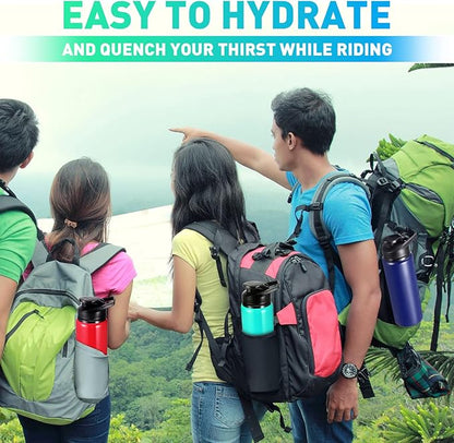 Mimorou 10 Pack 25oz Reusable Aluminum Water Bottles Bulk Operation Christmas Multicolor Outdoor Sports Water Bottles for Travel, Gym, Hiking, Cycling, Camping, Fishing, Snap Lid