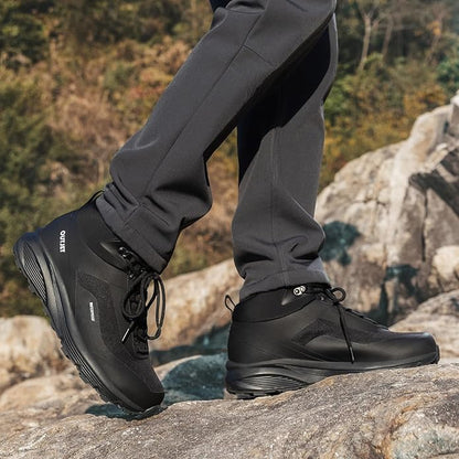 Men's Waterproof Hiking Boots Lightweight Comfortable Breathable Outdoor All-Terrain Trekking Ankle Boots