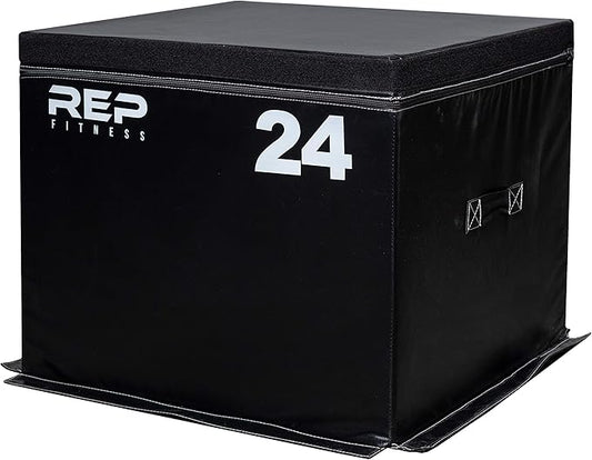 REP Fitness Stackable Soft Foam Plyo Box Set, Adjustable Plyometric Jump Box for Home Gym Workouts, Plyometric Jumping Platform for Exercise, Step Training, HIIT & CrossFit