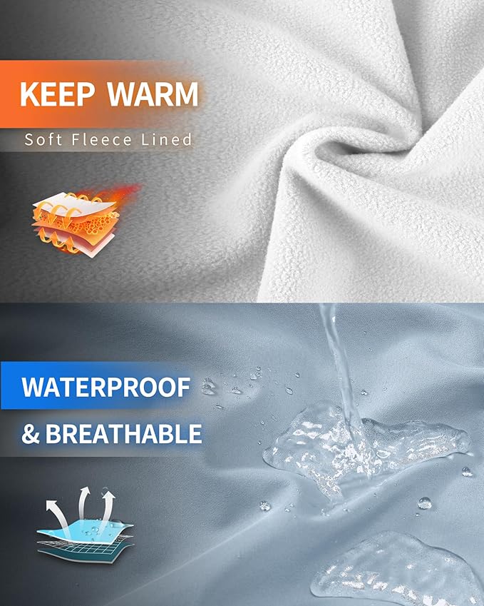 Outdoor Ventures Women's Softshell Jacket with Hood Fleece Lined Warm Lightweight Waterproof Insulated Windbreaker