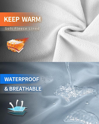 Outdoor Ventures Women's Softshell Jacket with Hood Fleece Lined Warm Lightweight Waterproof Insulated Windbreaker