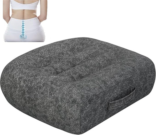 Super Thicken Car Seat Cushion for Adults-Car Booster Seat for Short Drivers-Increase The Field of View by 12cm/4.7in,Plush shell, breathable,with handle,easy to carry,for Cars,Office,Home（Dark Gray）