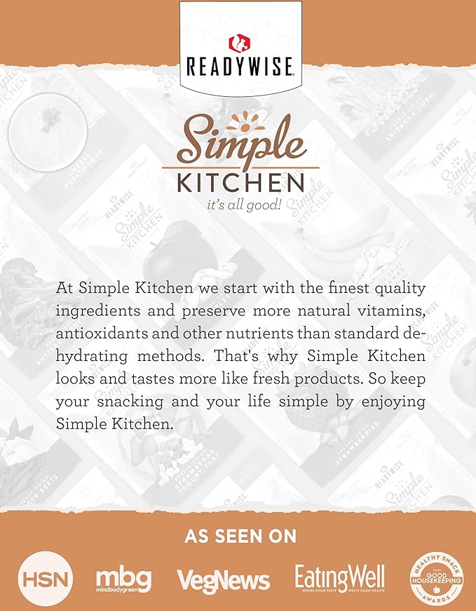 Simple Kitchen Freeze Dried Diced Chicken – 16 Servings for Family Meal Prep, Gluten Free & Dehydrated Survival Just Add Water Canned Food, for Camping Meals, Backpacking & Hiking, #10 Can Package