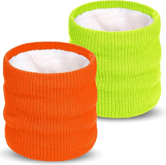 Winter Knitted Neck Gaiter For Men and Women Fleece Neck Warmer Windproof Face Mask for Cold Weather Gifts