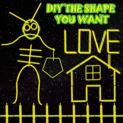 ILHSTY 100 pk Glow Sticks Bulk Party Favors and Decorations - 8" Glow in the Dark Party Supplies For Halloween Neon Party Light up Glow sticks Necklaces & Bracelets (Yellow*100)