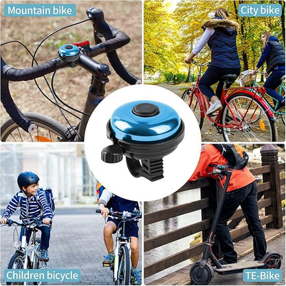 Classic Bike Bell, Aluminum Bicycle Bell, Loud Crisp Clear Sound Bicycle Bike Bell for Adults Kids