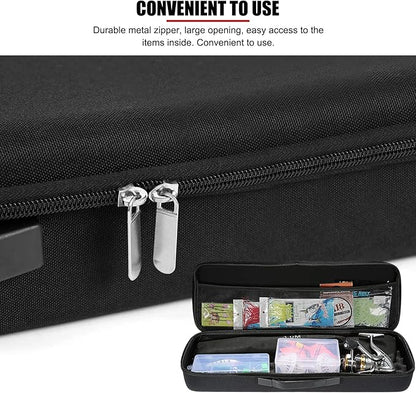 EVTSCAN Portable Waterproof Hard EVA Case for Fishing Tackle Storage, 21 inch Fishing Rod Reel Organizer Bag Travel Carry Case Bag, with Foam Interior Shockproof