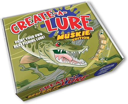 DIY Fishing Lure Kit - Kid-Friendly Fishing Gear for Customizing Lures, Includes Paint & Brushes, Perfect Arts and Crafts for Kids, Tackle Box Must-Have