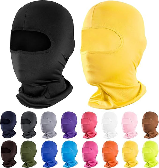 Pukavt 2 Pack 3 Hole Winter Knitted Mask, Full Face Cover Ski Mask Warm Balaclava for Skiing, Motorcycle, Snowboard