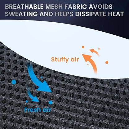 GSPSCN Car Seat Cushion Pad Memory Foam Heightening Wedge,Driver Seat Cushion Pillow to Relief Sciatica & Back Coccyx Tailbone Pain in Office Chairs,Car Seat,Wheelchair,Computer Desk Chair