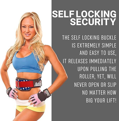 Schiek Sports Model 2004 Nylon 4 3/4" Weight Lifting Belt - Black