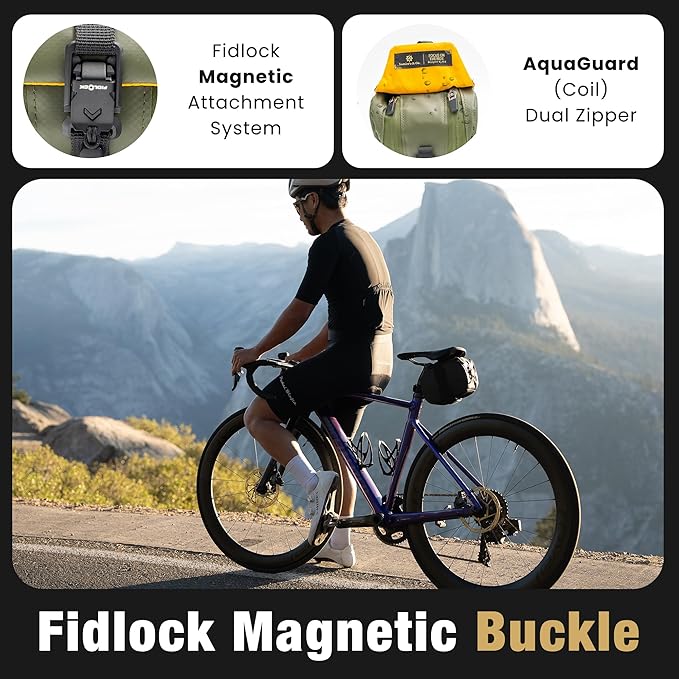 Lumiere & Co. Bike Seat Bag, Bike Saddle Bag, Saddle Bag Bicycle, Bicycle Saddle Bag, Bike Bag Under Seat, Saddle Bag, Bike Saddle Bags, Small Bike Bag - Maximus