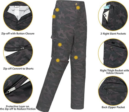 Little Donkey Andy Men's Stretch Convertible Pants, Zip-Off Quick-Dry Hiking Pants, UV Protection, Lightweight