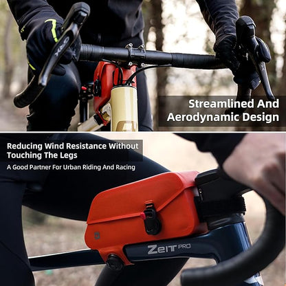 Rhinowalk Bike Top Tube Bag Bike Frame Bag Fully Waterproof and Stable Bicycle Frame Bag Bicycle Bag Professional Cycling Accessories for Mountain Road Bike
