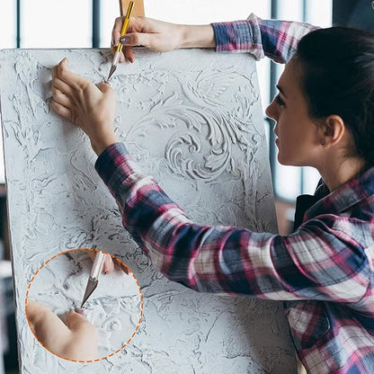 15 Pack Exacto Knife Set, Hobby Knife, Back to School Supplies Craft Knifes Kit for Art, Carving, DIY, Scrapbooking, Art, Cutting, Stencil(Gold)