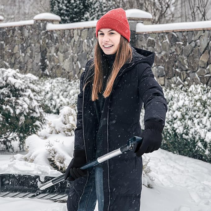 OZERO Winter Gloves for Men & Women | -30℉ Warm Thermal Running Cycling and Work Gloves for Men Cold Weather | Deerskin and Polar Fleece Insulated Winter Gloves Men