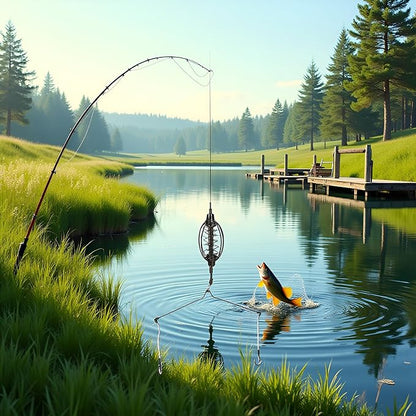 Carp Fishing Feeder Baits Cage, Spring Fish Feeder with Holder, Inline Methods Fishings Tackle Baits Hook Rigs Set Sinkers Cage Feeder Tackle Fishing Sinkers Weights