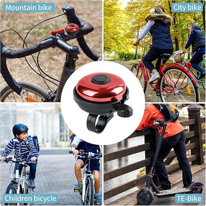 Classic Bike Bell, Aluminum Bicycle Bell, Loud Crisp Clear Sound Bicycle Bike Bell for Adults Kids