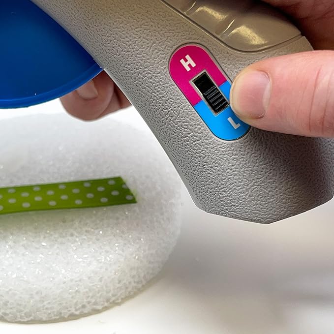 AdTech 0453 2-Temp Dual Temperature Hot Glue Gun Full Size, Light Gray