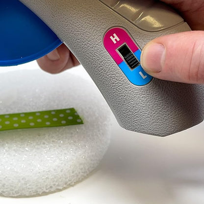 AdTech 0453 2-Temp Dual Temperature Hot Glue Gun Full Size, Light Gray