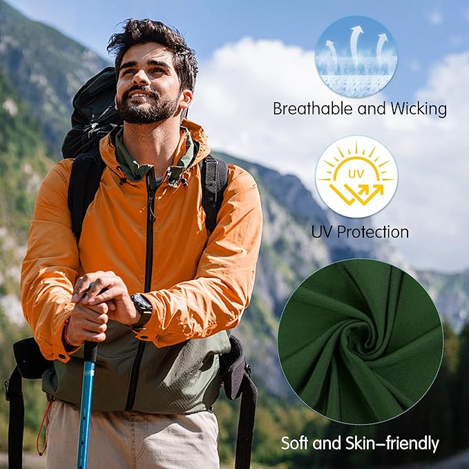 Pukavt 2 Pack 3 Hole Winter Knitted Mask, Full Face Cover Ski Mask Warm Balaclava for Skiing, Motorcycle, Snowboard