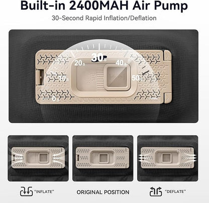 Sleeping Pad for Camping,3.14" Thick Memory Foam Self Inflating Mattress with Pillow and Built-in Electric Pump,4-Season Adult for Travel/Tent/Car