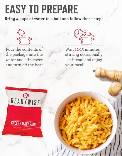 ReadyWise Emergency Food Supply - 132 Servings, Survival Bucket, Dehydrated & Freeze Dried Protein Meals, Camping Essentials, Ready to Eat Disaster Prepping Supplies,up to 25 Year Shelf Life