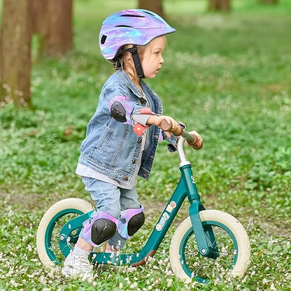 Faddish Color Kids Protective Gear Set Knee Pads for Kids 2-14 Years,Adjustable Kid/Toddler Knee Pads Elbow Pads Wrist Guards Set 3 in 1 for Skating Cycling Bike Rollerblading Inline Roller Scooter