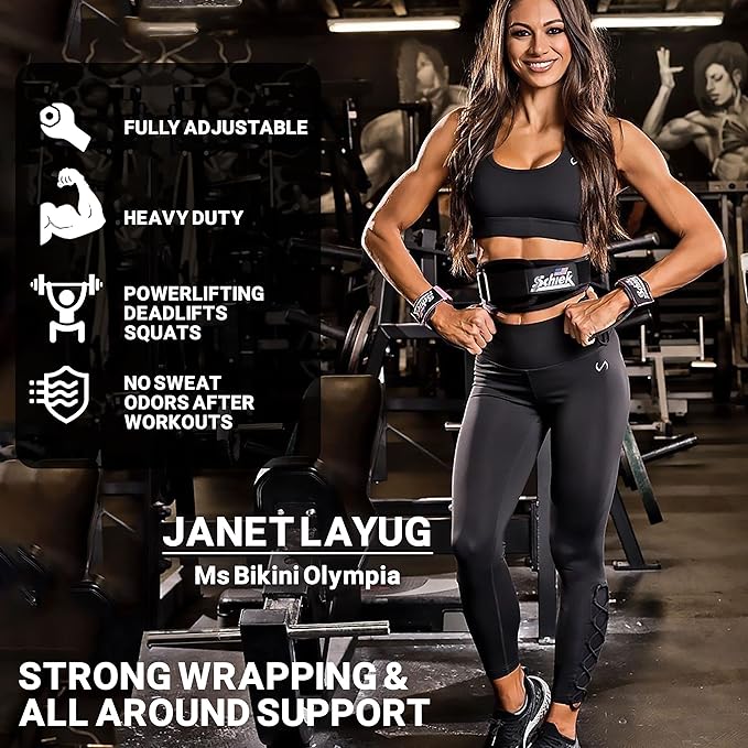 Schiek Sports Model 2004 Nylon 4 3/4" Weight Lifting Belt - Black