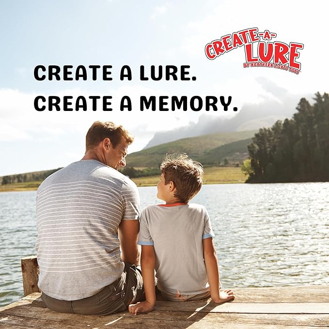 DIY Fishing Lure Kit - Kid-Friendly Fishing Gear for Customizing Lures, Includes Paint & Brushes, Perfect Arts and Crafts for Kids, Tackle Box Must-Have