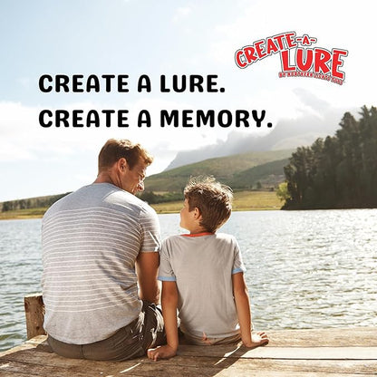 DIY Fishing Lure Kit - Kid-Friendly Fishing Gear for Customizing Lures, Includes Paint & Brushes, Perfect Arts and Crafts for Kids, Tackle Box Must-Have