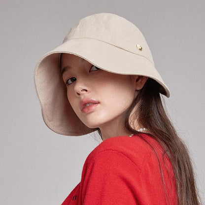 WHITE SANDS MOJA Linen Victorian Bonnet Hat Sun Cap, Foldable Summer Visor | New Katy