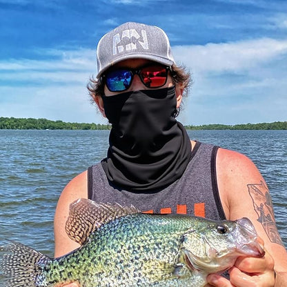 HONGTEYA 6 Pack Neck Gaiter Face Mask: Breathable Windproof Face Cover Balaclava High Elastic Earloop Bandana for Men Women