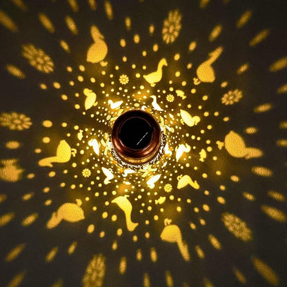 2Pack Duck Solar Lanterns Outdoor Waterproof Hanging Solar Lights Duck Gifts for Women Mom Metal Lantern Decoration Outside LED Light for Garden, Yard, Patio, Backyard, Porch, Pathway, Lawn, Landscape