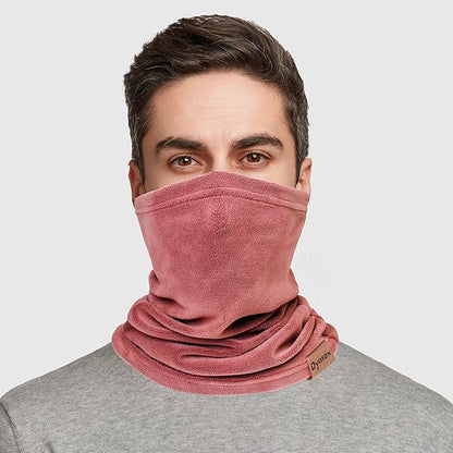 Neck Warmer Winter Neck Gaiter Face Mask Balaclavas for Women Men, Soft Fleece Face Cover Mask for Skiing Motorcycle-2 Pack