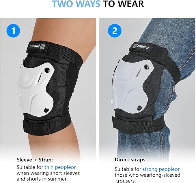Skating Protective Gear Knee and Elbow Pads Wrist Guards for Roller Skating Skateboarding, Skate Pads Adult Knee Pads