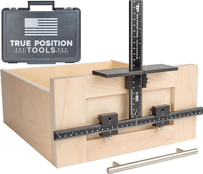 The Original Cabinet Hardware Jig - Made in USA - Most Accurate Tool for Knobs and Pulls - Hand Calibrated by True Position Tools