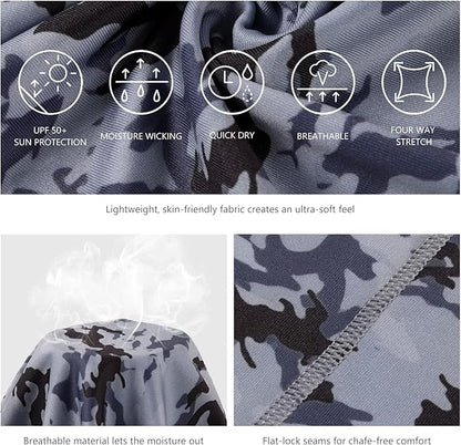 BASSDASH UPF 50+ UV Sun Protection Neck Gaiter Fishing Mask Hunting Kayaking Hiking Cycling Ski Sports