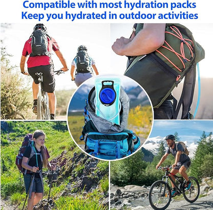 Hydration Bladder, 1.5-2-3L Water Bladder for Hiking Backpack, BPA-Free Leak Proof Water Reservoir Storage Bag, Water Pouch Hydration Pack for Camping Cycling Running