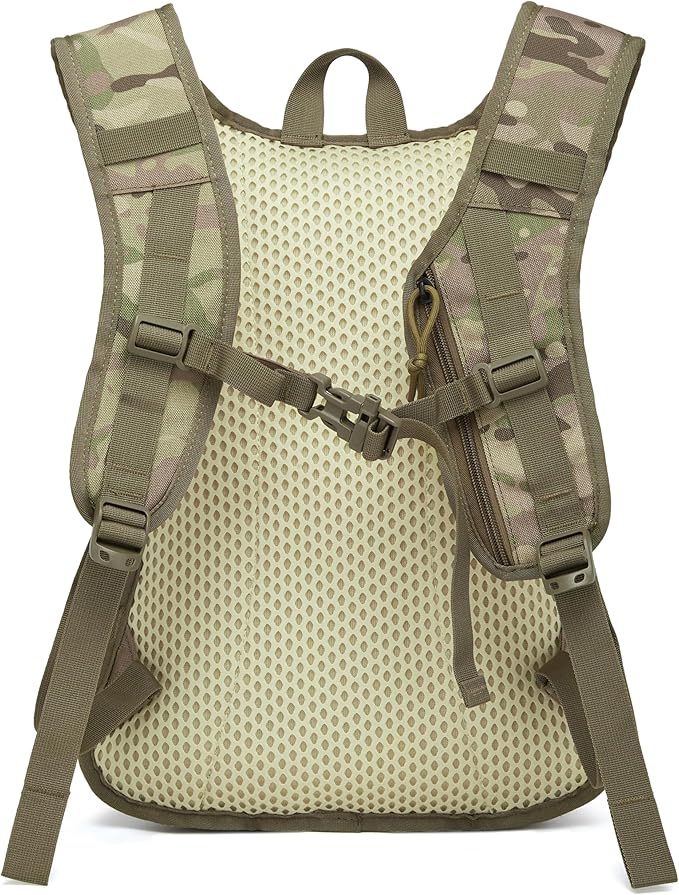 wotony Hydration Backpack with Water Bladder for Hiking Tactical Hydration Pack for Men Women Molle Water Backpack for Hiking