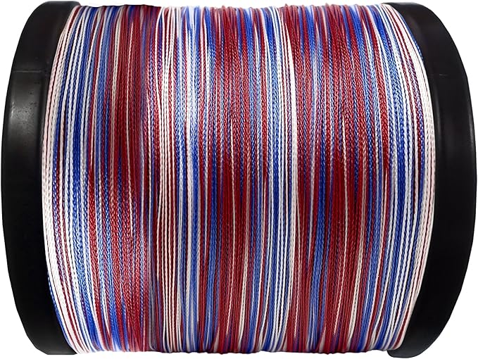Reaction Tackle Braided Fishing Line - Pro Grade Power Performance for Saltwater or Freshwater Fish - Colored Fishing Line Braid for Extra Visibility